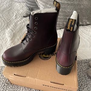 Burgundy Dr. Martens Boots